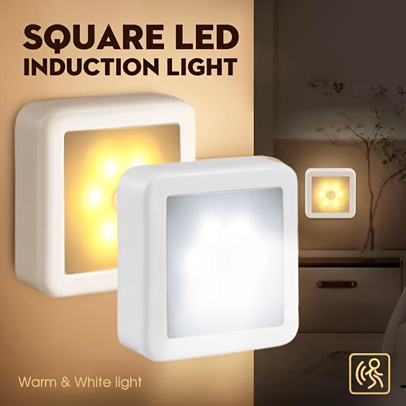 LED Motion Sensor Night Light for Bedroom, Bathroom, Hallway - Battery-Operated, Intelligent PIR Induction, Wireless LED Lights, No Battery Included - Your Gift Ideas