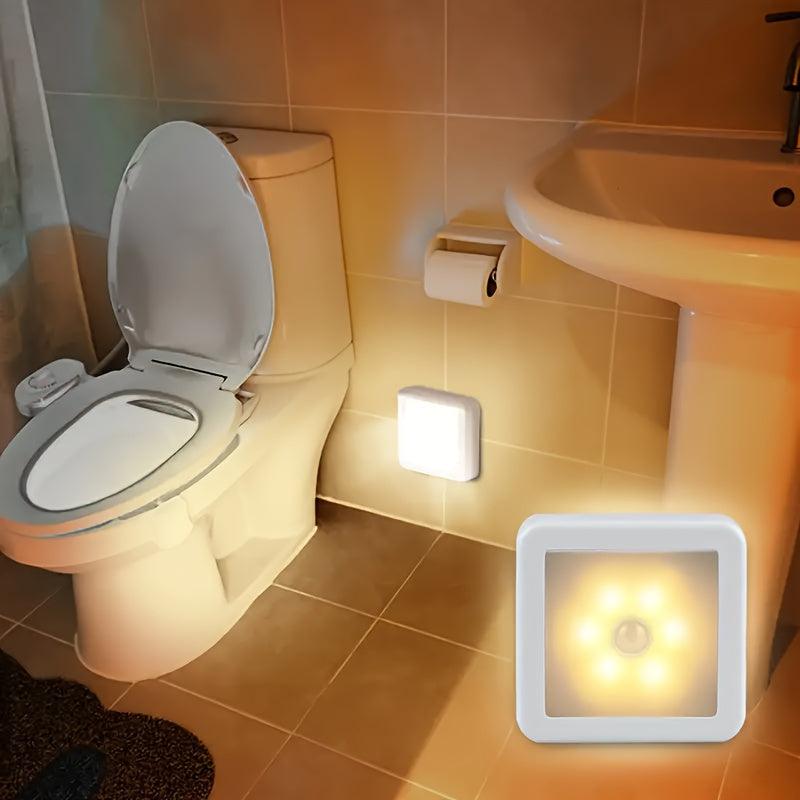 LED Motion Sensor Night Light for Bedroom, Bathroom, Hallway - Battery-Operated, Intelligent PIR Induction, Wireless LED Lights, No Battery Included - Your Gift Ideas