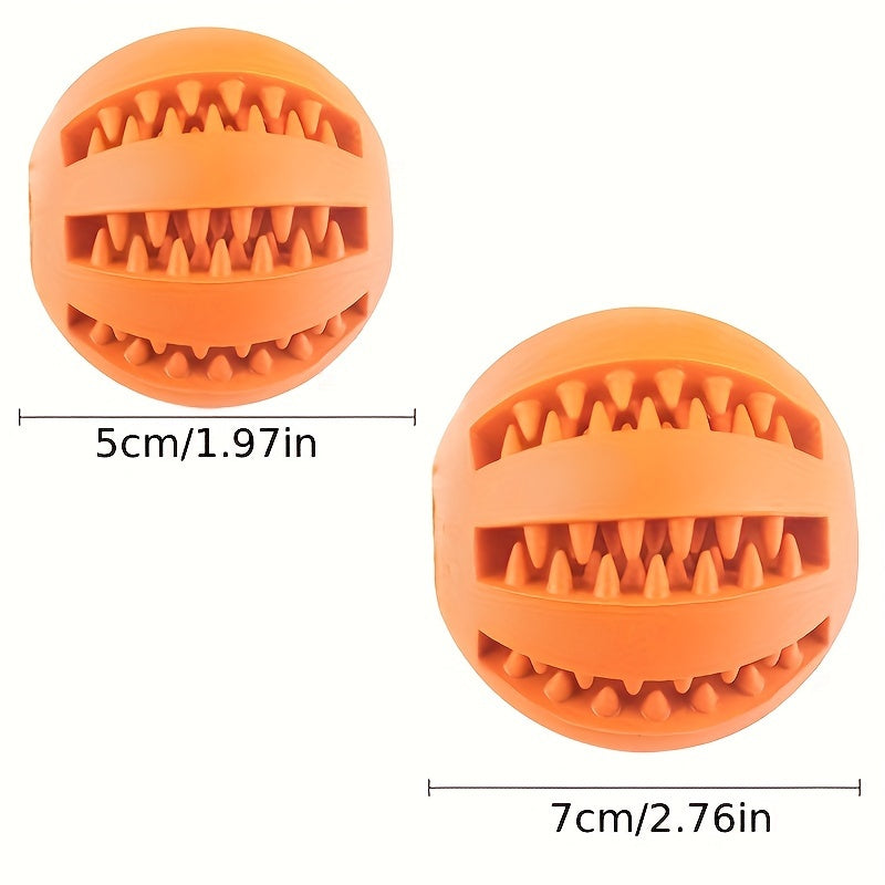 [Interactive Toy] Interactive Dog Ball Toy | 1pc | Durable Plastic | Treat Dispenser, Chew & Tooth Cleaning | Fun and Healthy Play for Puppies and Dogs | All Breeds | Cartoon Design | Functional Pet Accessory