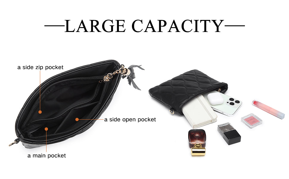 Miss Lulu Small Crossbody Bag Soft Pu Leather For Women Chain Bag