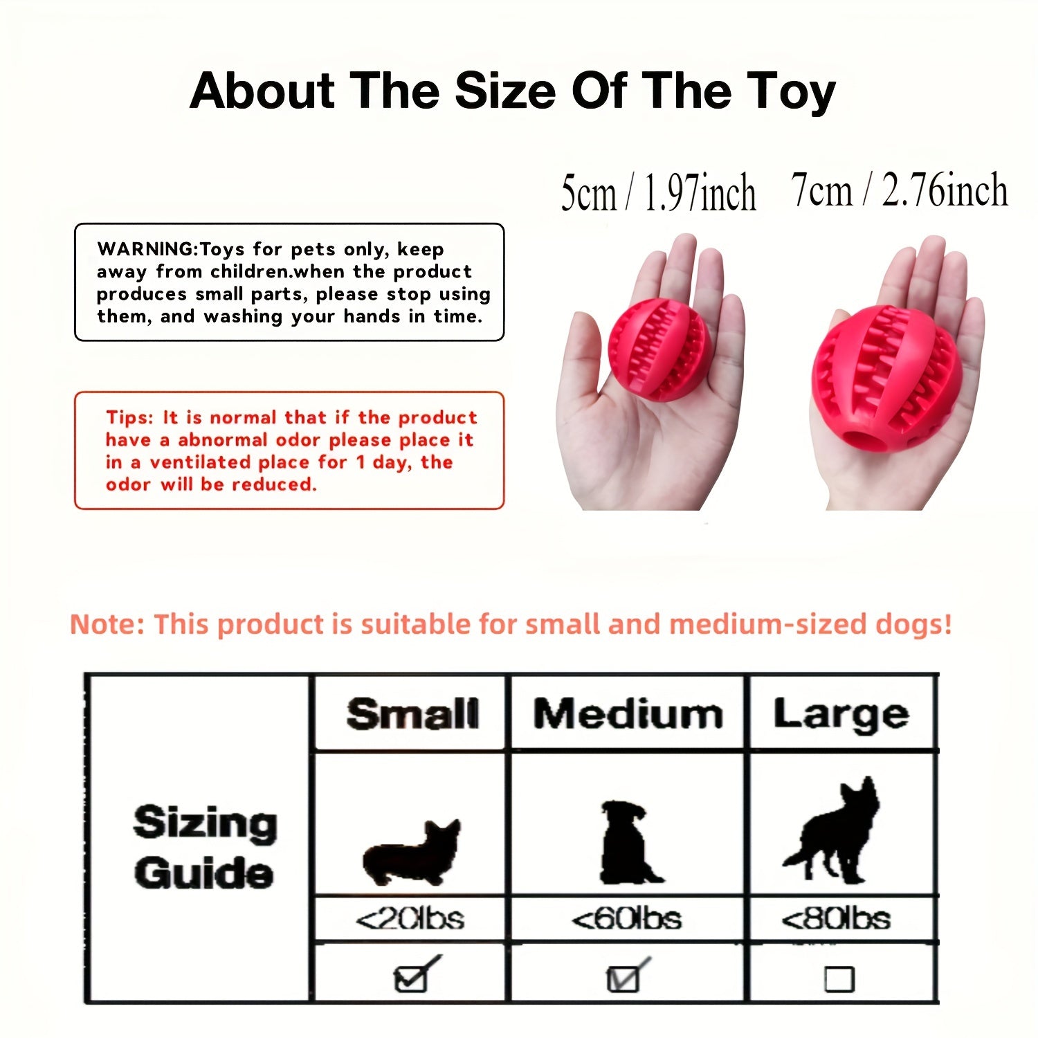 [Interactive Toy] Interactive Dog Ball Toy | 1pc | Durable Plastic | Treat Dispenser, Chew & Tooth Cleaning | Fun and Healthy Play for Puppies and Dogs | All Breeds | Cartoon Design | Functional Pet Accessory