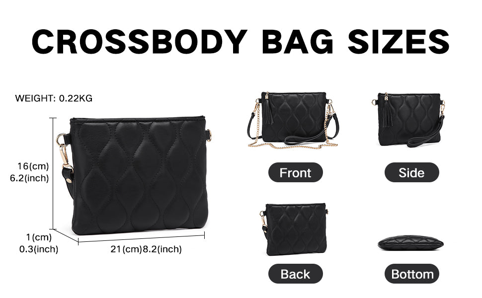 Miss Lulu Small Crossbody Bag Soft Pu Leather For Women Chain Bag