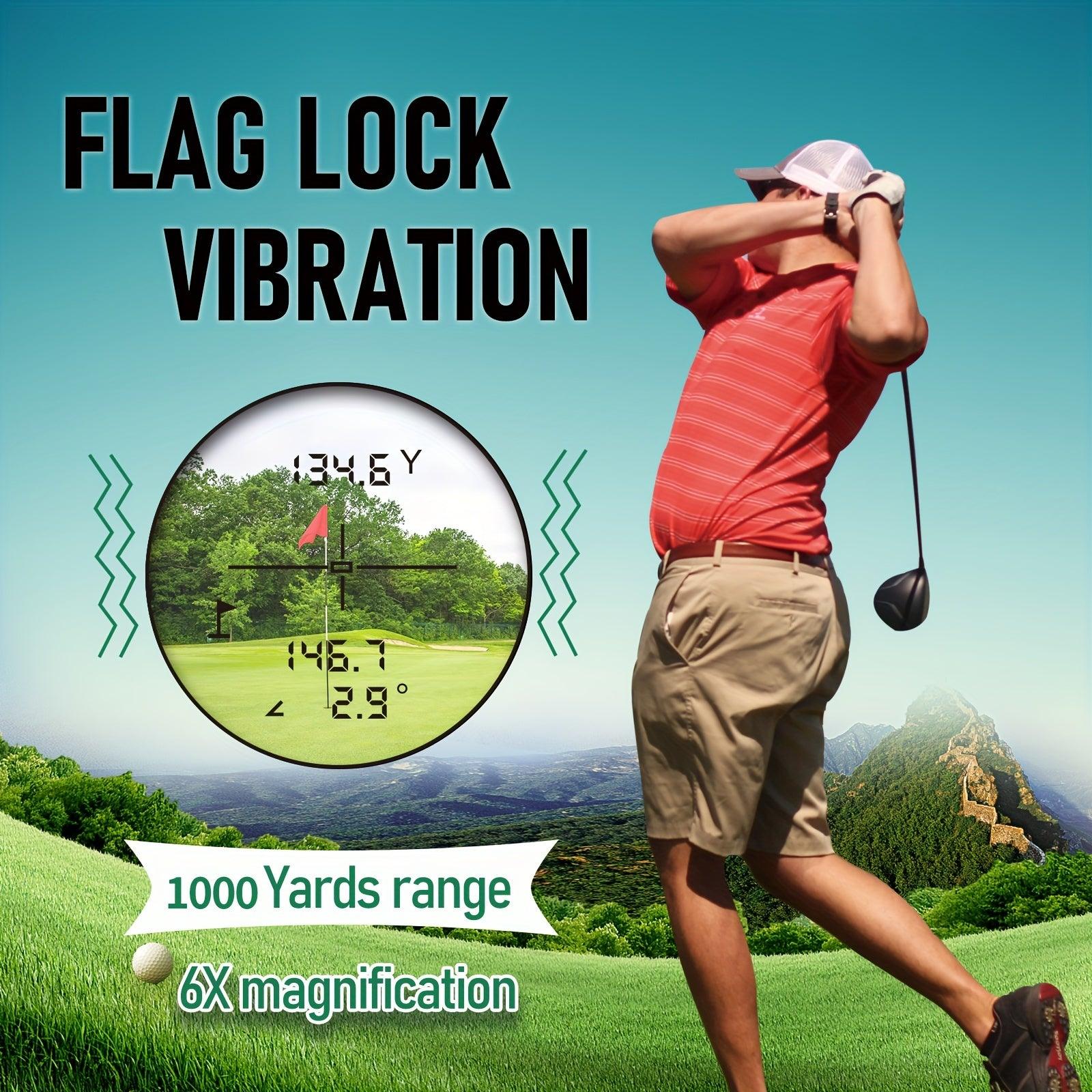REVASRI Golf Rangefinder With Slope And Pin Lock Vibration, External Slope Switch For Golf Tournament Legal, Rangefinders With Rechargeable Battery 1000YDS Laser Range Finder - Your Gift Ideas