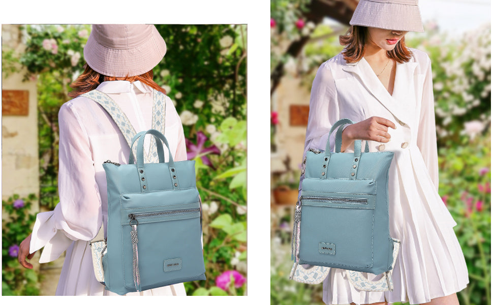 Miss Lulu Women Frauen Mode-Rucksack Backpack, L28W8H35cm