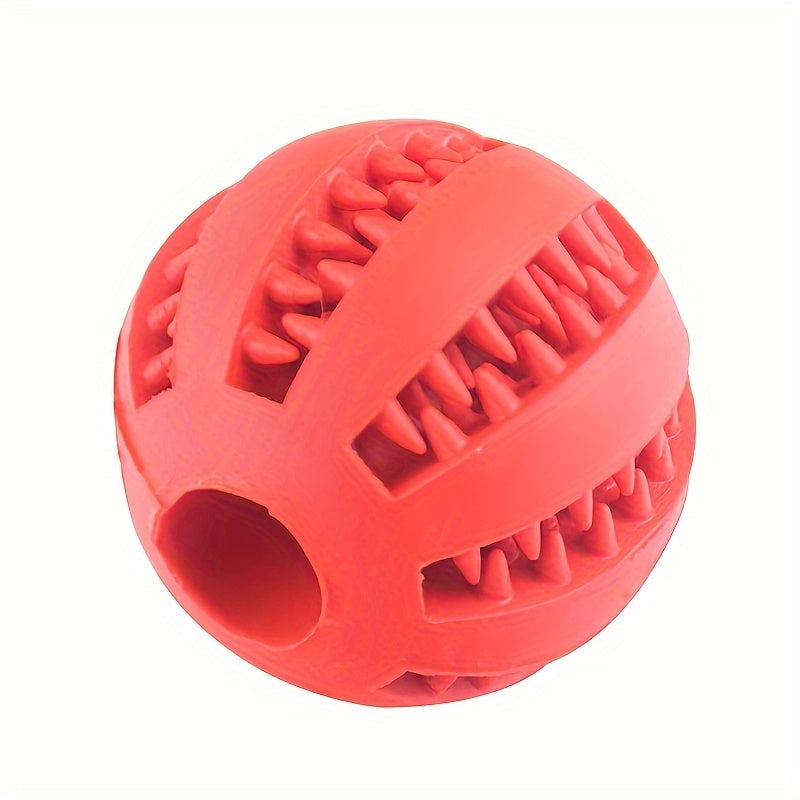 [Interactive Toy] Interactive Dog Ball Toy | 1pc | Durable Plastic | Treat Dispenser, Chew & Tooth Cleaning | Fun and Healthy Play for Puppies and Dogs | All Breeds | Cartoon Design | Functional Pet Accessory