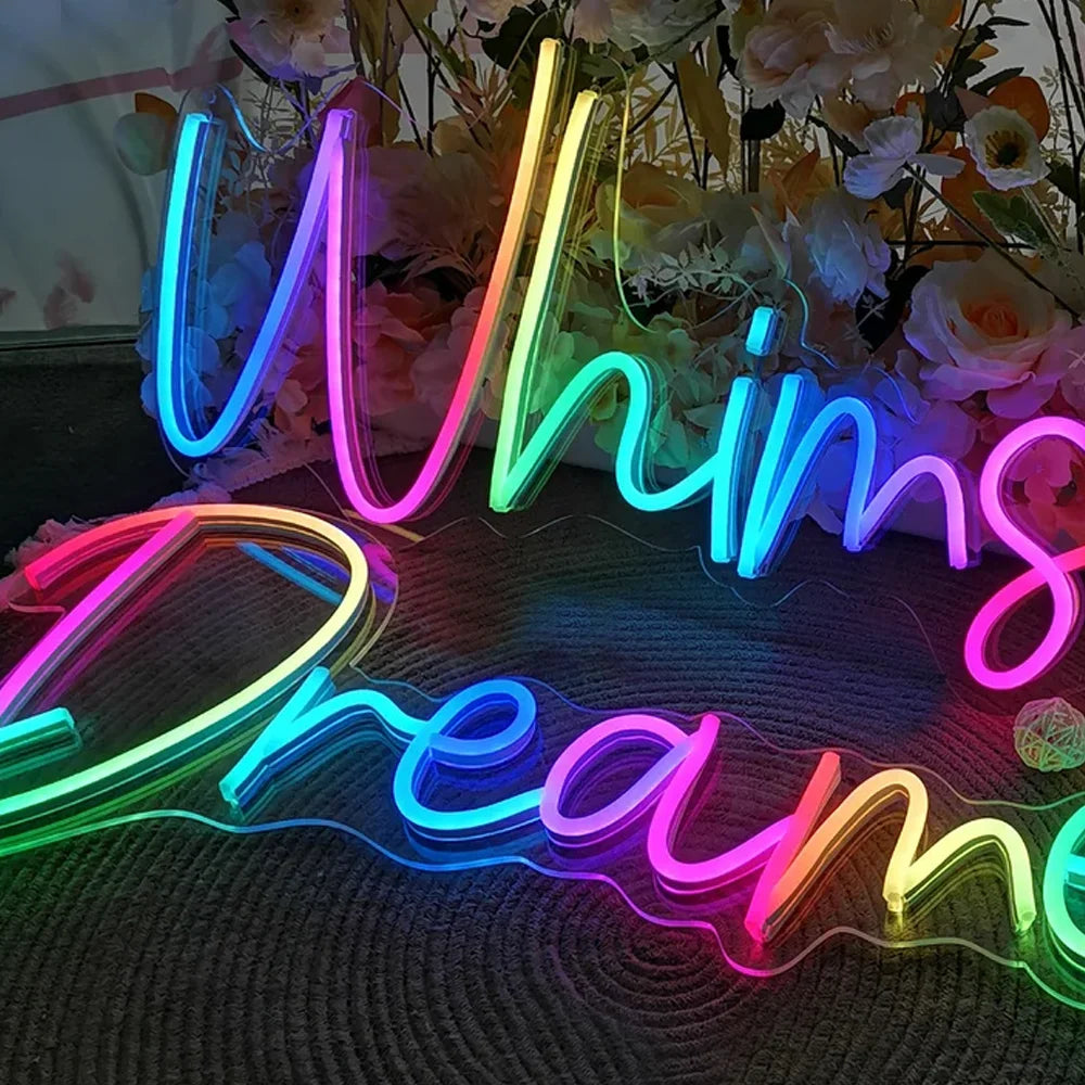 RGB Custom Kid Name Neon Sign Personalized Dimmable for Wall Decor - YourGiftIdeasUK
