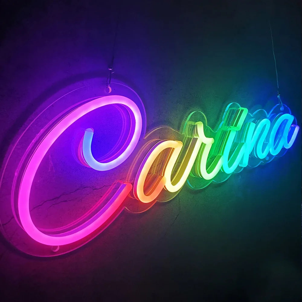 RGB Custom Kid Name Neon Sign Personalized Dimmable for Wall Decor - YourGiftIdeasUK