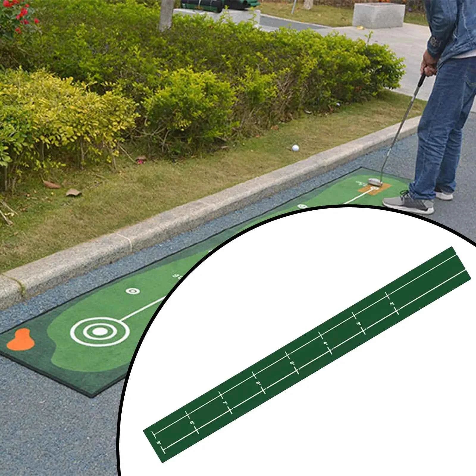 Golf Putting Mat Gift for Golfer Golfing Accessory Lightweight Portable Improve Putting Accuracy Training Aid for Park Lawn Home
