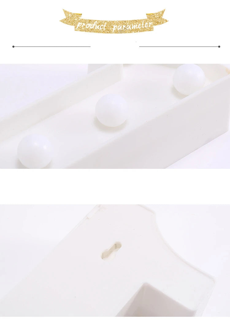 Alphabet Letter LED Lights Luminous Number Lamp Battery Warm Night Light for home Wedding Birthday Christmas party Decoration