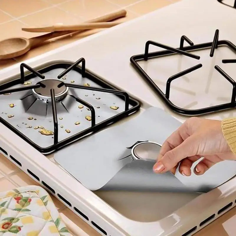 2pcs/4pcs Gas Stove Protector Cooker cover liner Clean Mat Pad Kitchen Gas Stove Stovetop Protector Kitchen Accessories - Your Gift Ideas