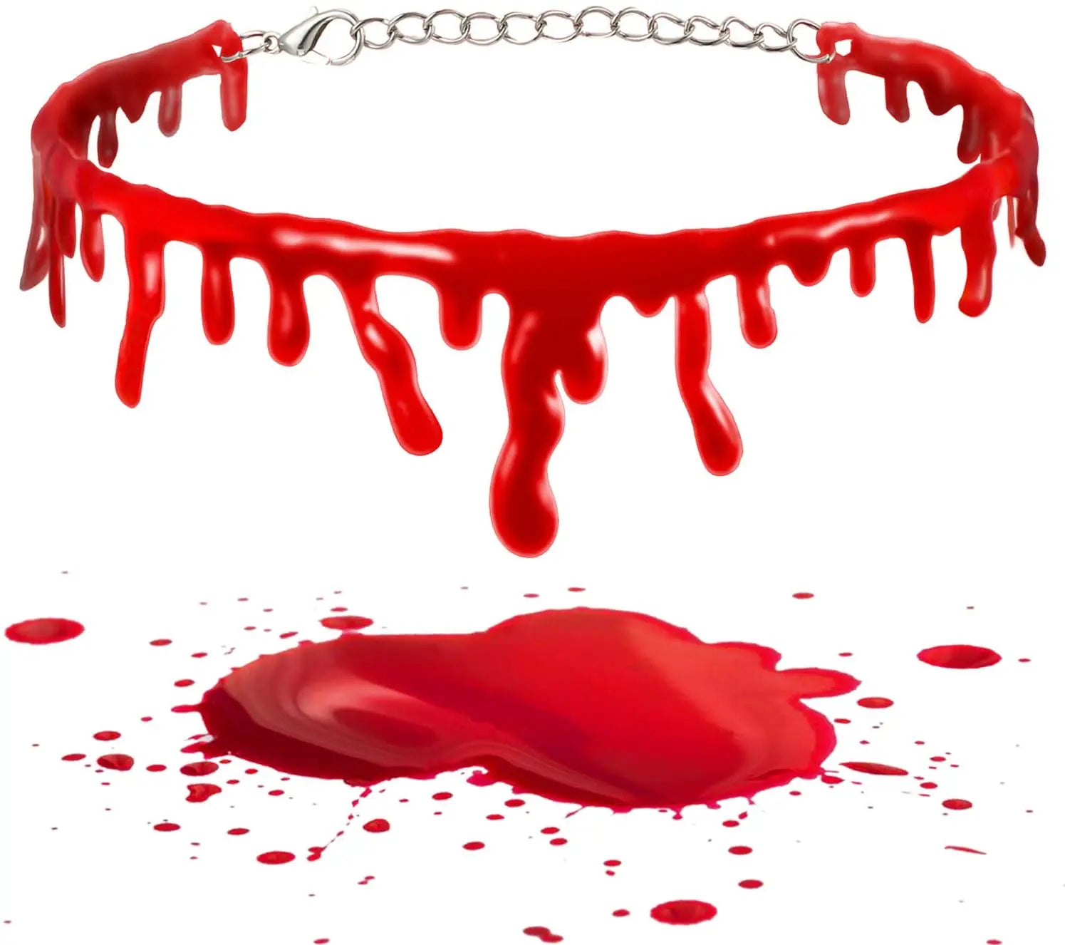 Halloween Decoration Bloody Necklace Horror Dripping Blood - YourGiftIdeasUK