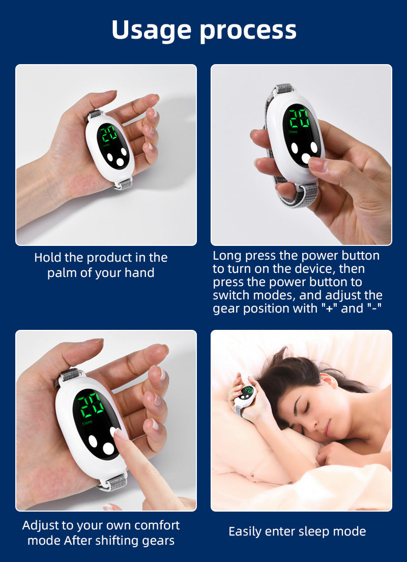 Two modes, 20 levels of intensity, intelligent sleep device, anxiety relief, neurological sleep, insomnia, and soothing device