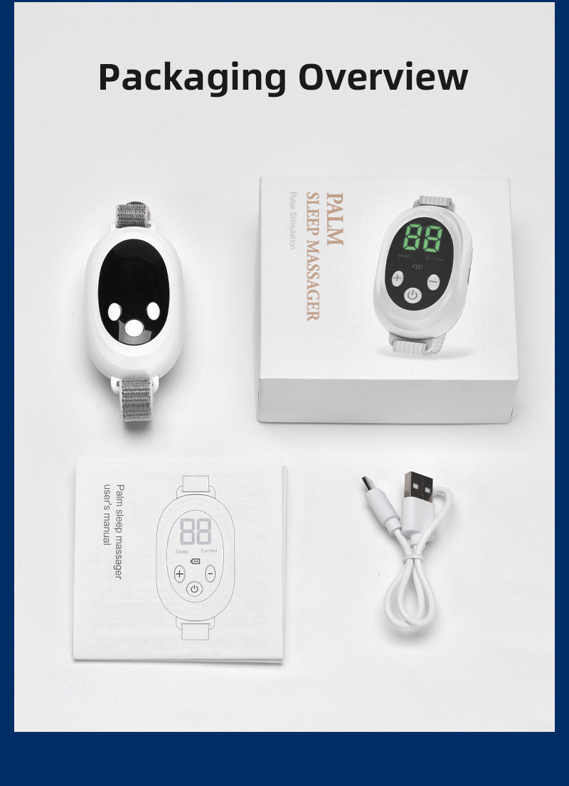 Two modes, 20 levels of intensity, intelligent sleep device, anxiety relief, neurological sleep, insomnia, and soothing device