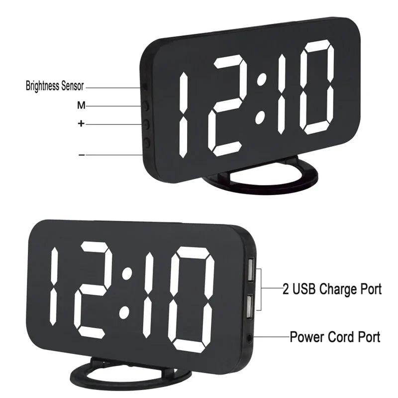LED Mirror Clock - Your Gift Ideas