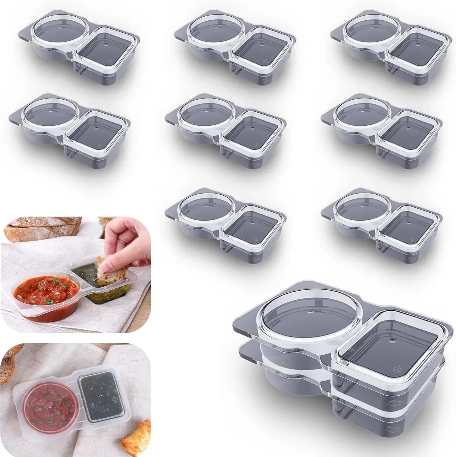 Double Dip Snack Container