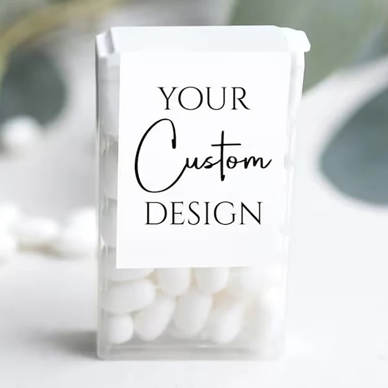 Mint to Be Labels Wedding Favors Custom Candy Box Stickers Personalized Bridal Shower Engagement Party Wedding Favors for guests