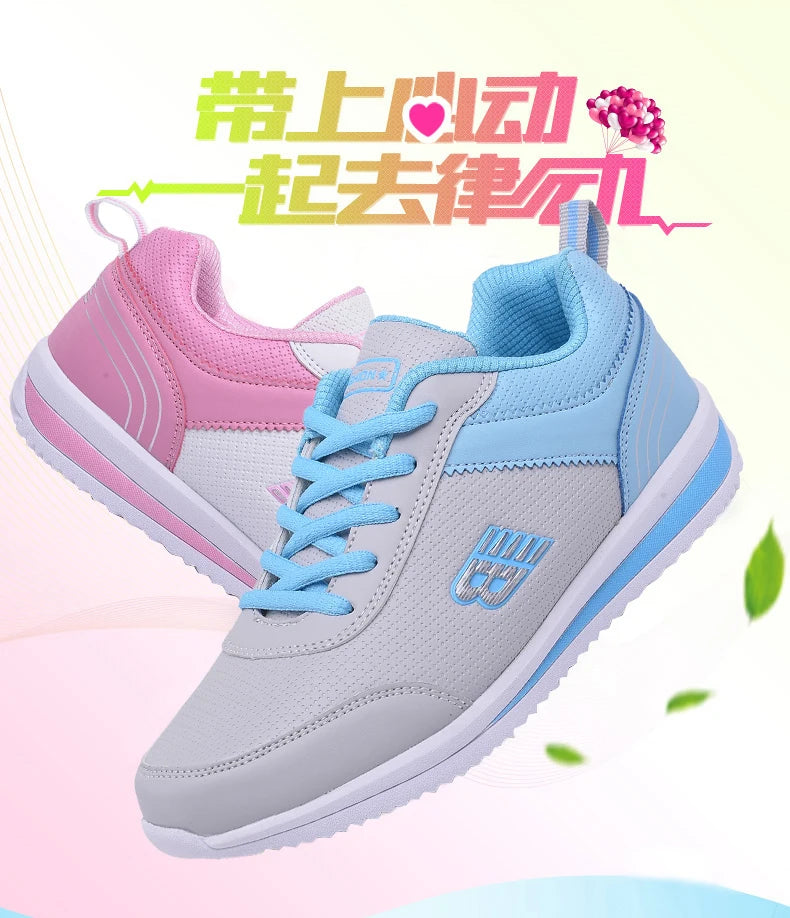 Women's Comfortable Golf Shoes, White Gray Girls' Outdoor Running Shoes, Women's Classic Casual Walking Shoes