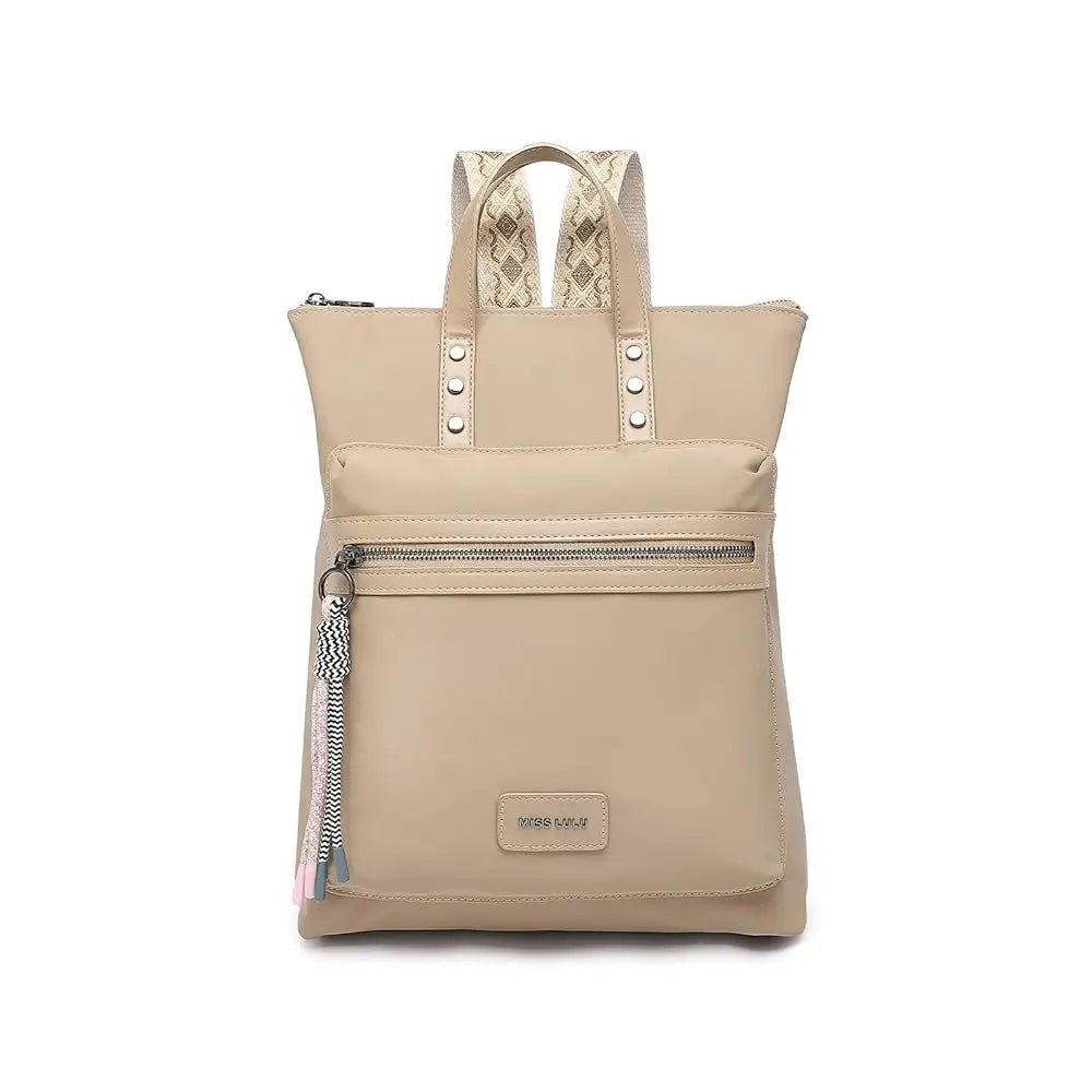 Miss Lulu Women Frauen Mode-Rucksack Backpack, L28W8H35cm