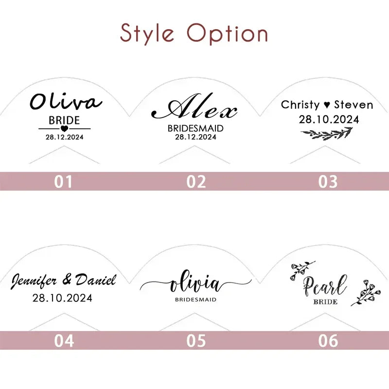 Custom Bridal Hanger Set - Personalized Wedding Gift