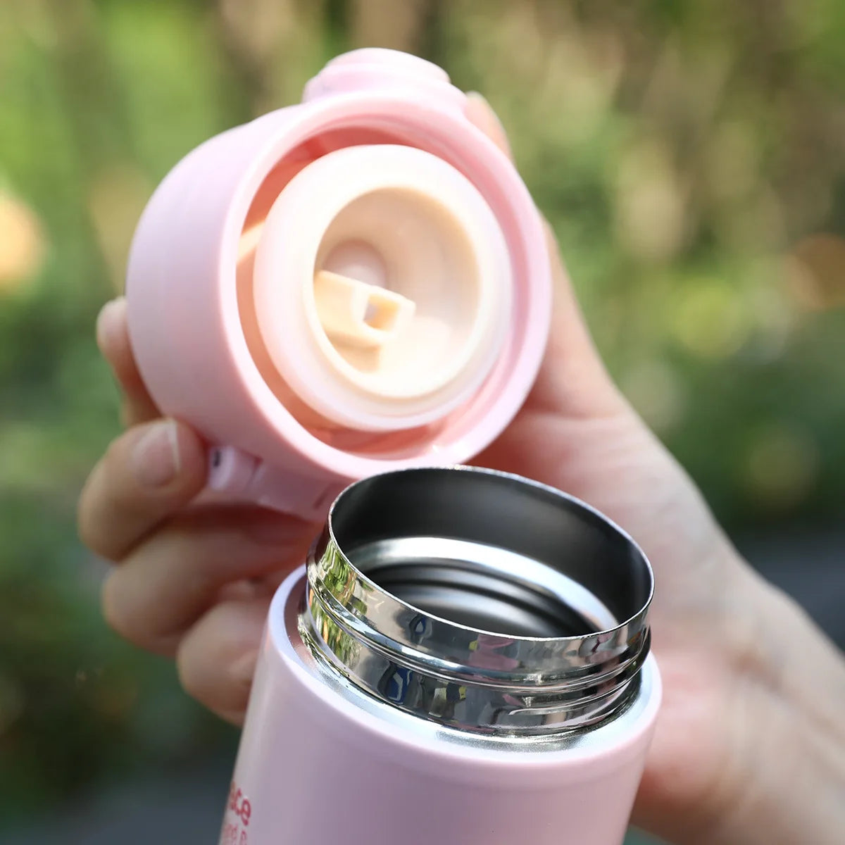 Printed 400Ml Water Bottle Thermos Cup Pocket Stainless Steel Thermal Coffee Mug Vacuum Insulated Flask Cup Kid Gift