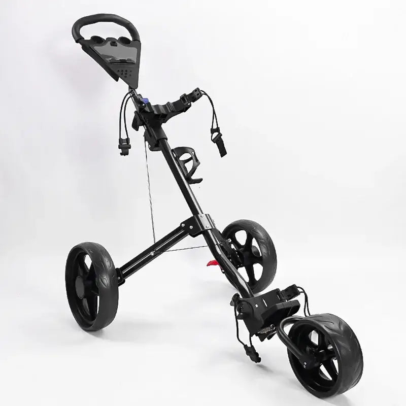 Golf Trolley 3-Wheel Trolley Foldable Lightweight Storage High Load Capacity Golf Accessory Supplies - YourGiftIdeasUK