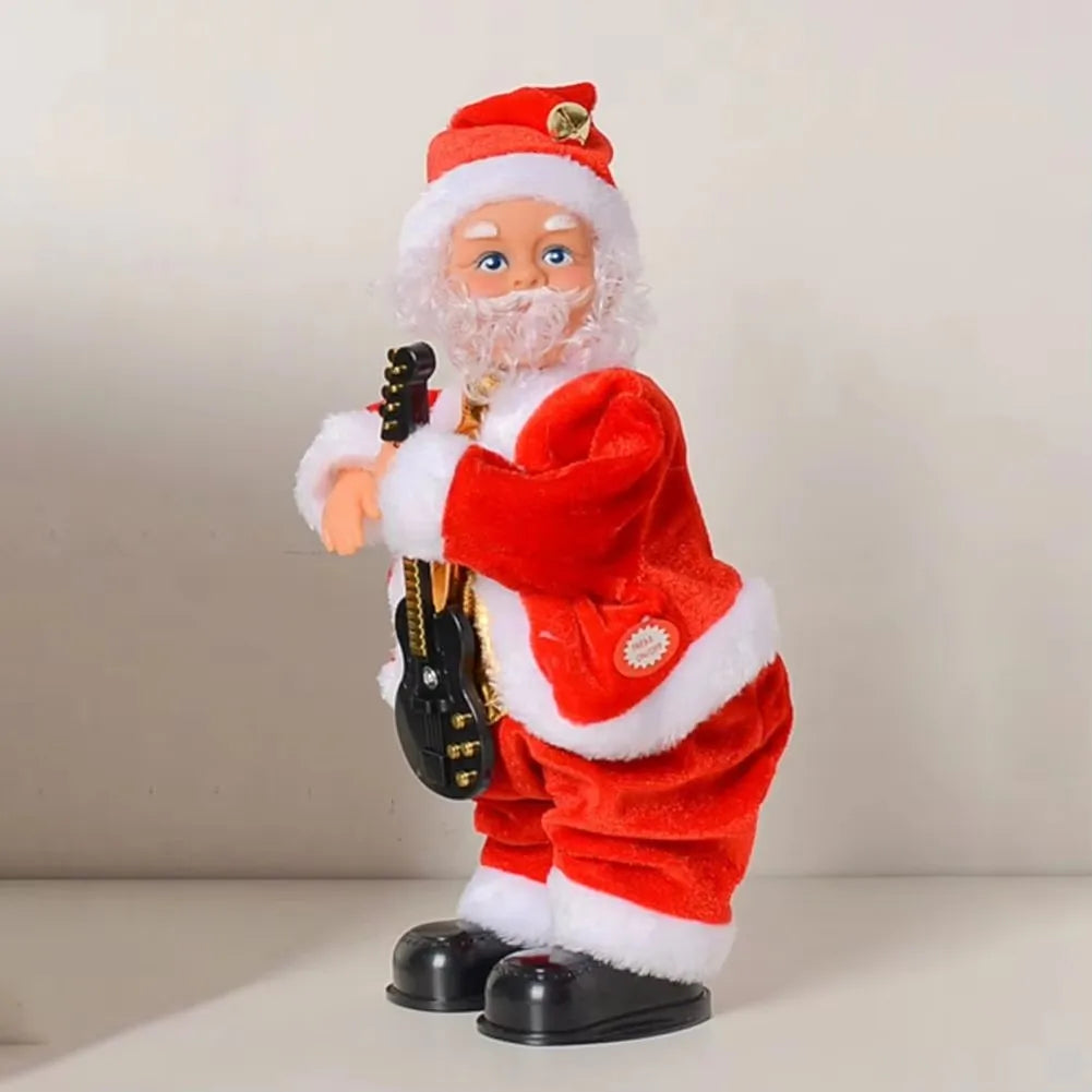 Electric Santa Claus Twerking Shaking Xmas Figurine Doll Dancing Christmas Music For Christmas Decor