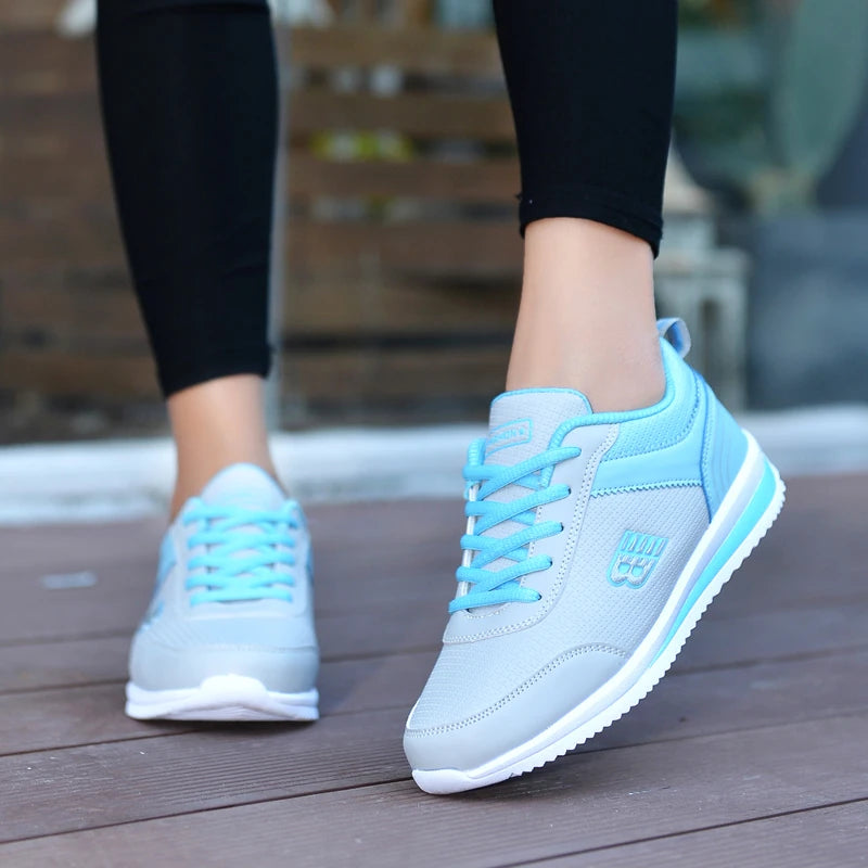 Women's Comfortable Golf Shoes, White Gray Girls' Outdoor Running Shoes, Women's Classic Casual Walking Shoes