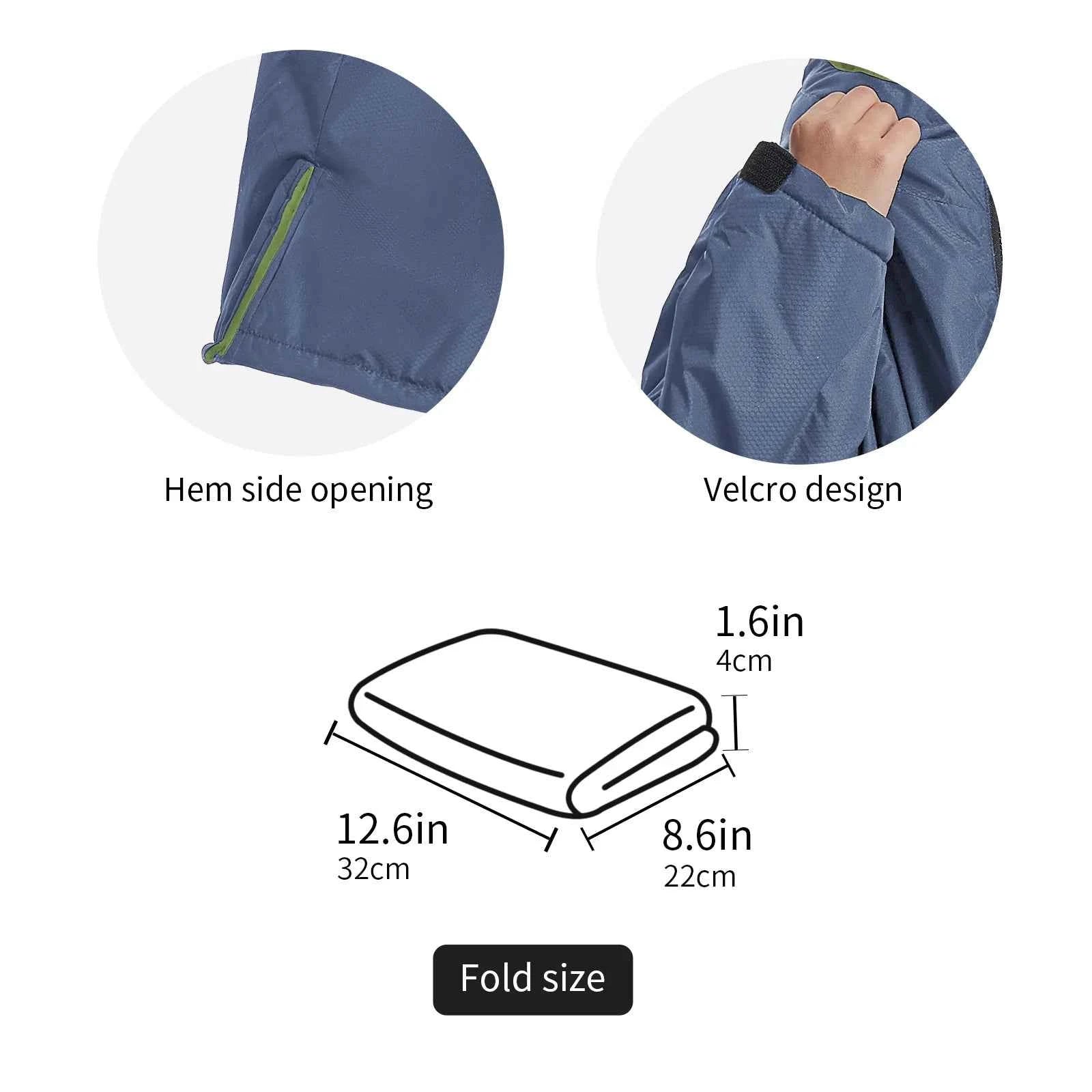 Waterproof Kids Changing Robe, Fluffy Wearable Blanket, Warm Soft Towel Hoodie , Swim Surf Poncho for 5-12 Years