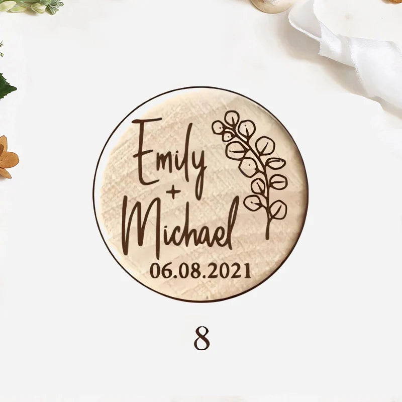 Custom 10pcs Wooden Wine Cork Stoppers with Thank You Card Wedding Party Baptism Ideas Personalized Gift for Guests in Bulk
