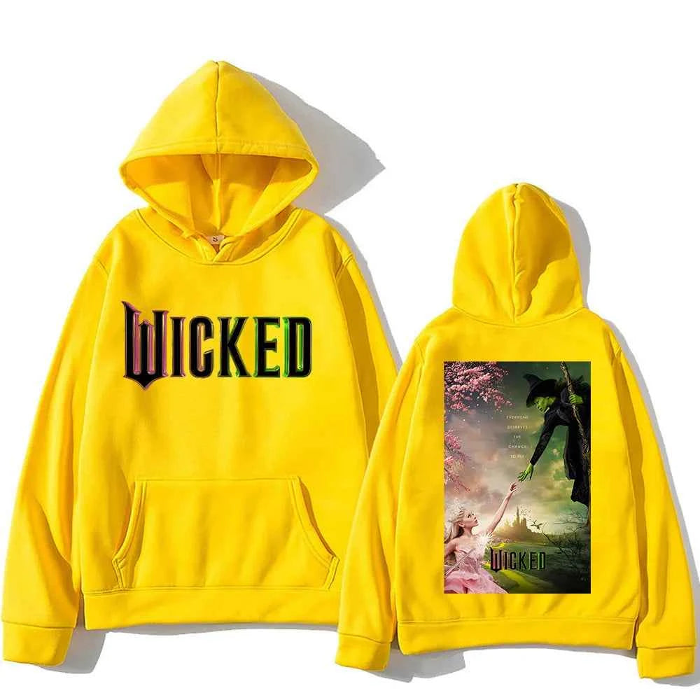 Men Women Sudaderas Wicked Fantasy Movie Graphic Print Sweatshirts Autumn Winter Large Pullovers Windproof Unisex Casual Hoodies