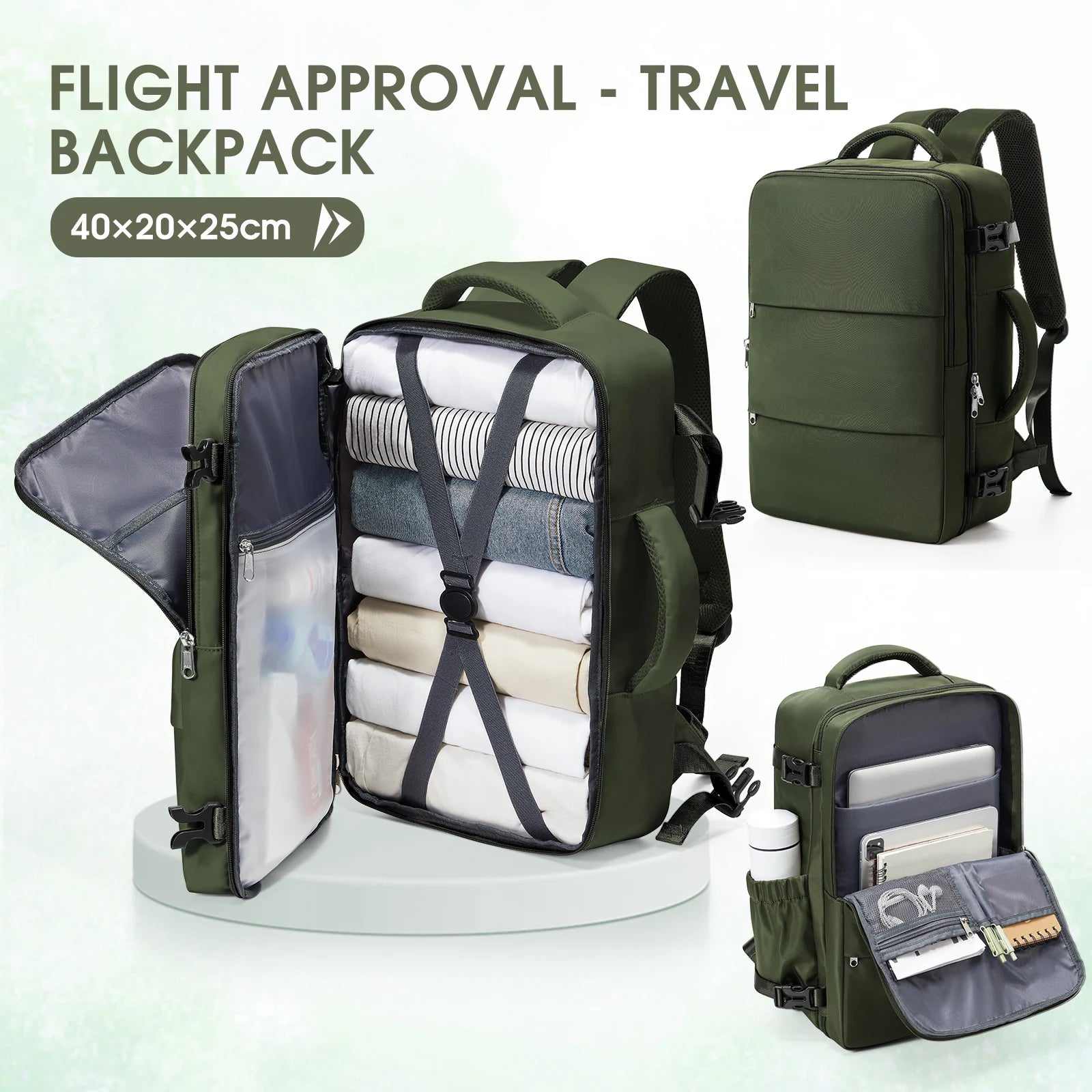 Notebook Backpack Travel 40x20x25 Ryanair Laptop Bag Men Women Business Waterproof Cabin Bag Carry ons Backpack School Bag