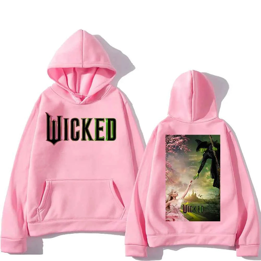 Men Women Sudaderas Wicked Fantasy Movie Graphic Print Sweatshirts Autumn Winter Large Pullovers Windproof Unisex Casual Hoodies