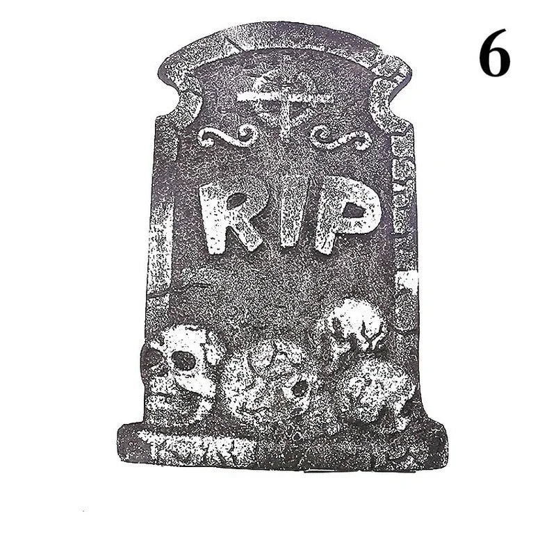 Halloween Foam Tombstone Decoration Haunted House RIP Stone Grisly Props Party Decor Skeleton Tombstone Yard Decoration - YourGiftIdeasUK