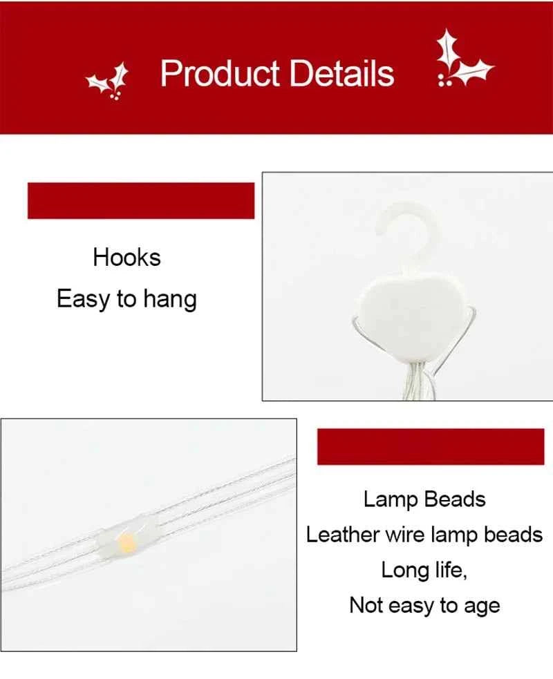 1/3M Santa Claus Climbing Ladder String Lights USB 8 Modes LED Lamp Christmas Decoration For Garden Cristmas Tree New Year Gift