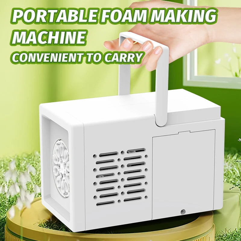10 hole fully automatic bubble blowing handheld electric bubble machine - YourGiftIdeasUK