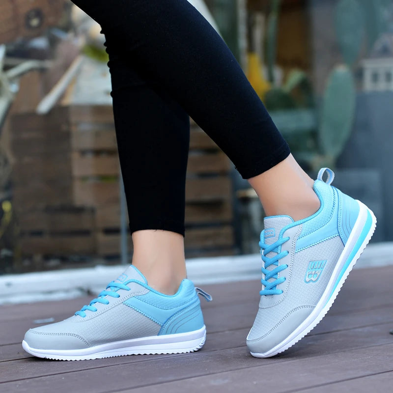 Women's Comfortable Golf Shoes, White Gray Girls' Outdoor Running Shoes, Women's Classic Casual Walking Shoes