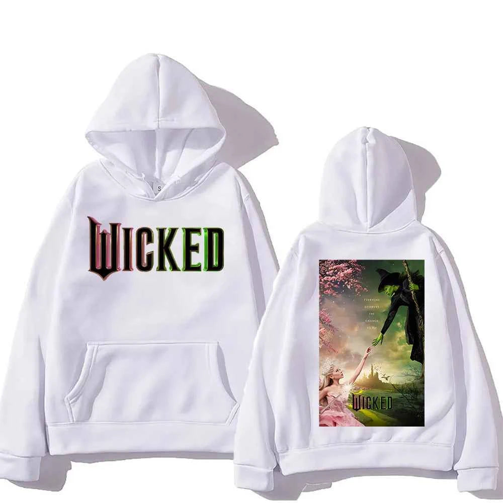 Men Women Sudaderas Wicked Fantasy Movie Graphic Print Sweatshirts Autumn Winter Large Pullovers Windproof Unisex Casual Hoodies