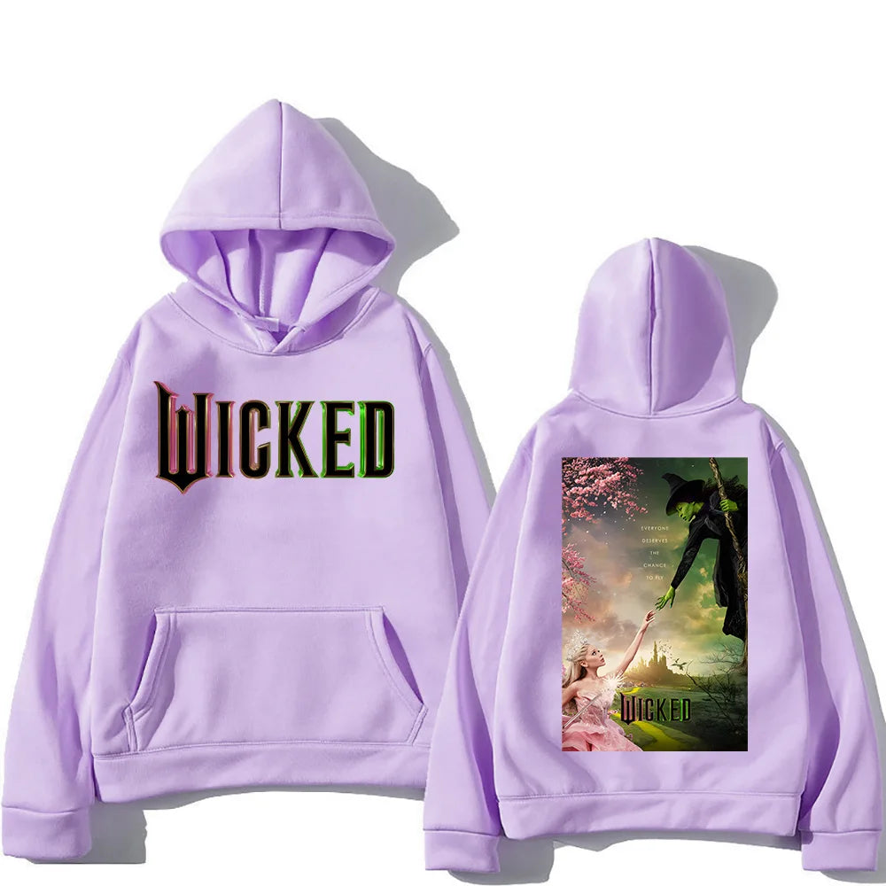 Men Women Sudaderas Wicked Fantasy Movie Graphic Print Sweatshirts Autumn Winter Large Pullovers Windproof Unisex Casual Hoodies - YourGiftIdeasUK