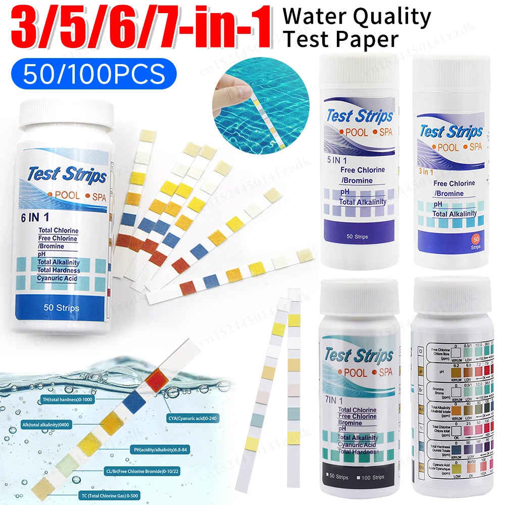 SwimSafe Pool & Spa pH Test Strips - 50/100 Pack