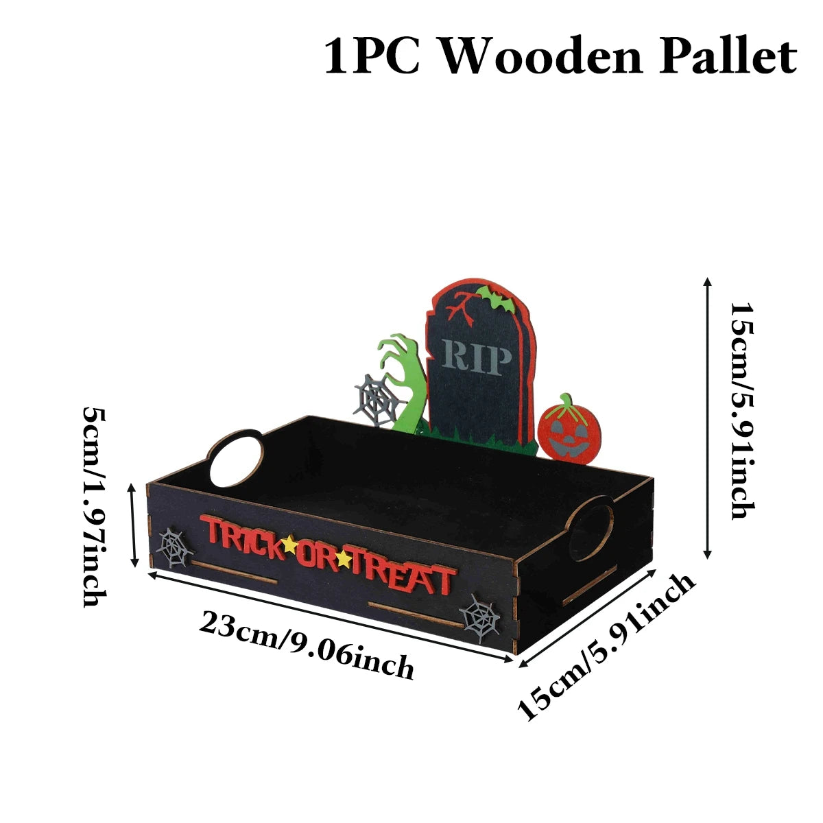 Halloween Wooden Candy Tray - YourGiftIdeasUK