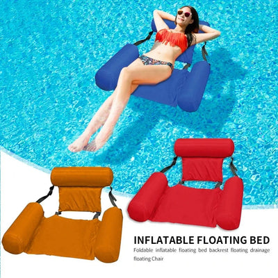 New Inflatable Mattresses Water Swimming Pool Accessories Hammock Lounge Chairs Pool Float Water Sports Toys Float Mat Pool Toys