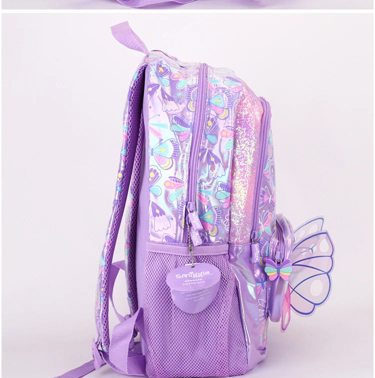 Butterfly Breeze Large Capacity School Backpack
