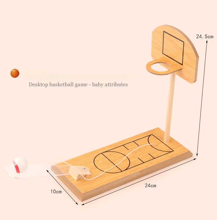Classic Mini Table Basketball Shooting Board Game Activity Toy Children's Wooden Table Basketball Shooting Game