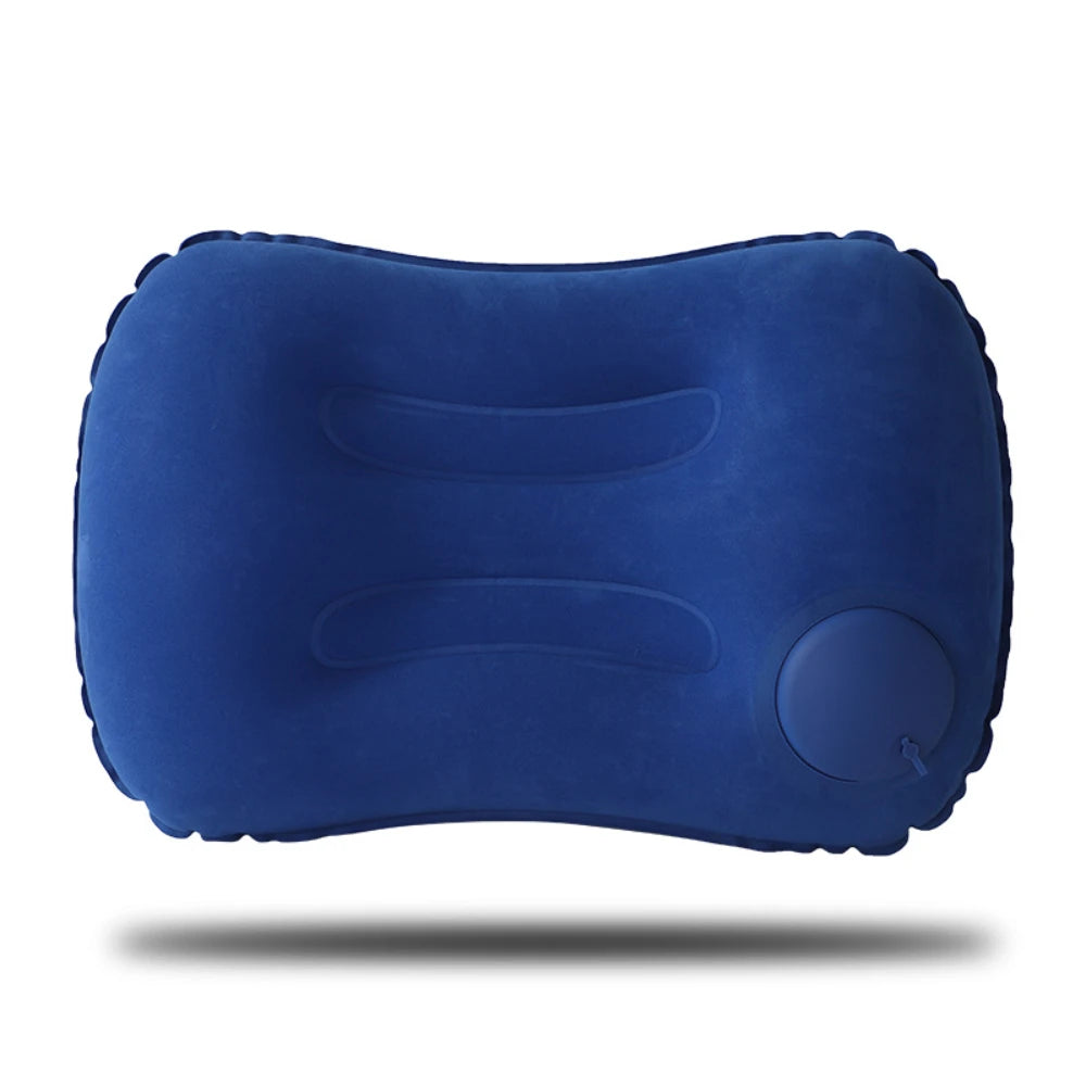 Camping Inflatable Pillow Outdoor Portable Pillow Pool Pillow LIghtweight Soft Car Pillow for Neck and Lumbar Support