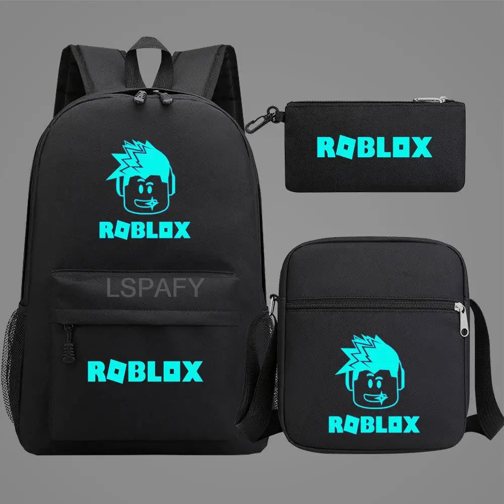 Luminous Cartoon Backpack Set for Kids & Adults