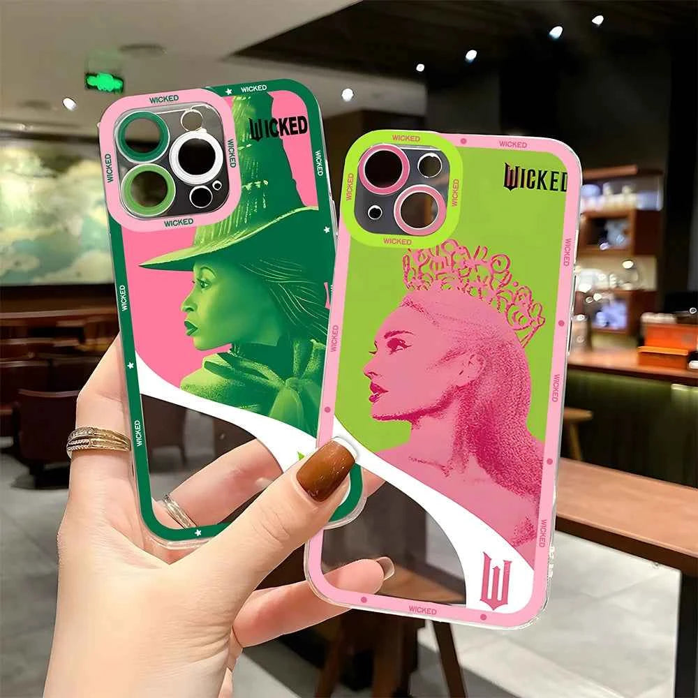 W-Wicked Part One Movie G-Glinda Phone Case For iPhone 16e 16 15 14 13 12 11 Mini Pro Max X XR XSMax 8 Plus Soft TPU Back Cover
