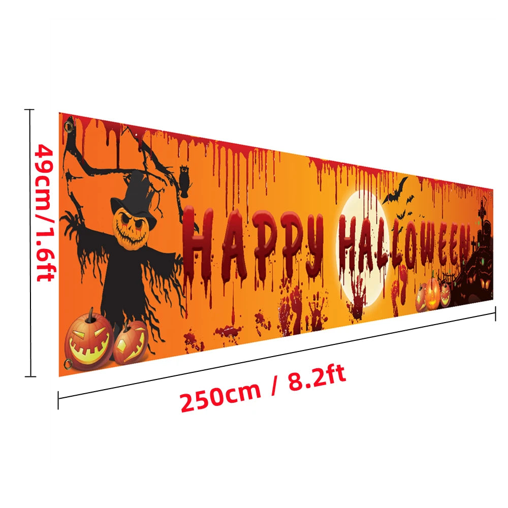 Happy Halloween Banner 250cm Long - YourGiftIdeasUK