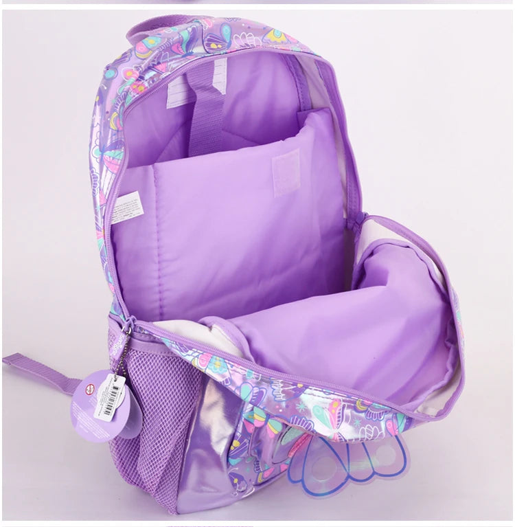 Butterfly Breeze Large Capacity School Backpack