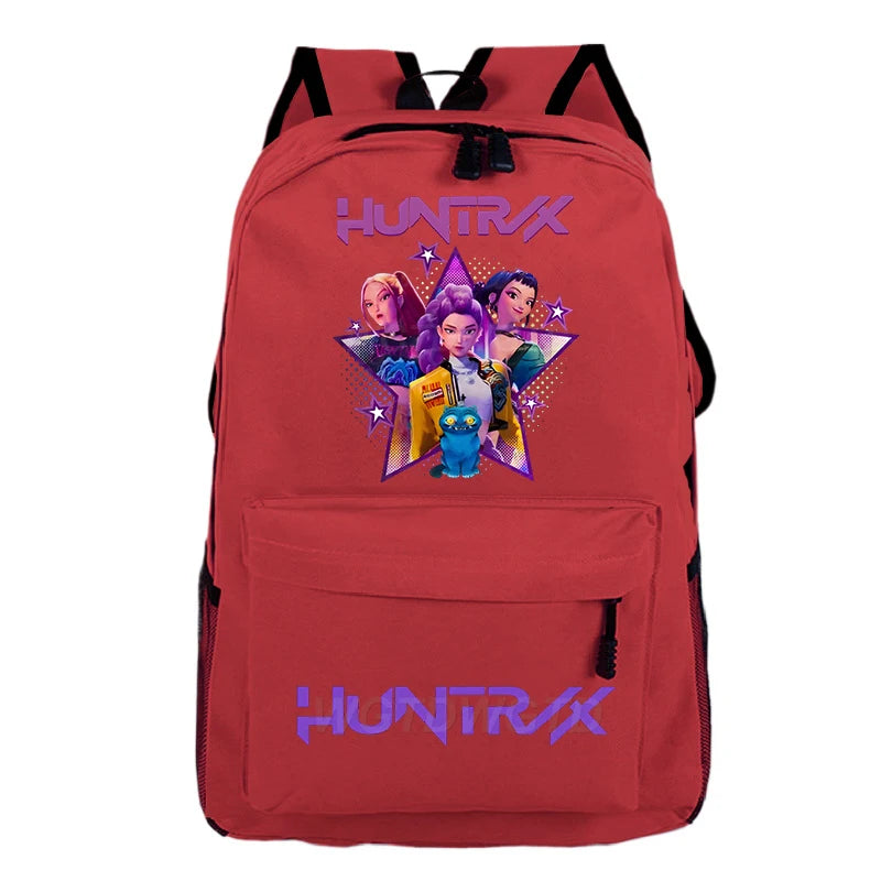 Kpop Demon Hunters Huntrix Backpack Children Teeneger Schoolbags Student Bag Large Capacity Bag Girls Boys Anime Book Bags Gifts