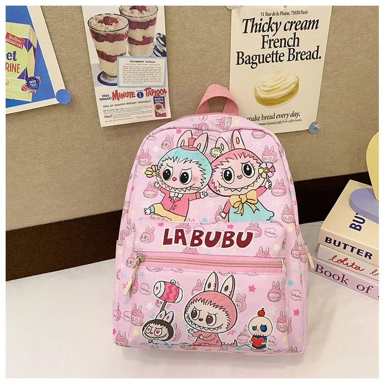 New Large Capacity Children's Backpack Lovely Primary School Student Bag Kindergarten Double Shoulder Bag Bubble Mart Bag